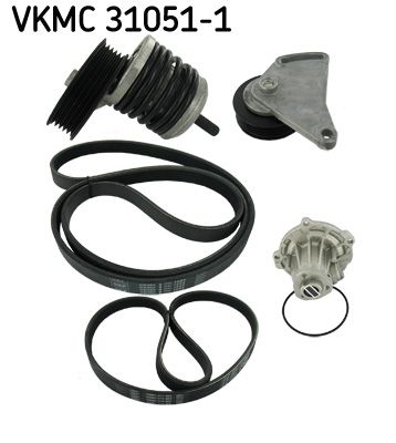 SKF Wasserpumpe + Keilrippenriemensatz (VKMC 31051-1) Thumbnail